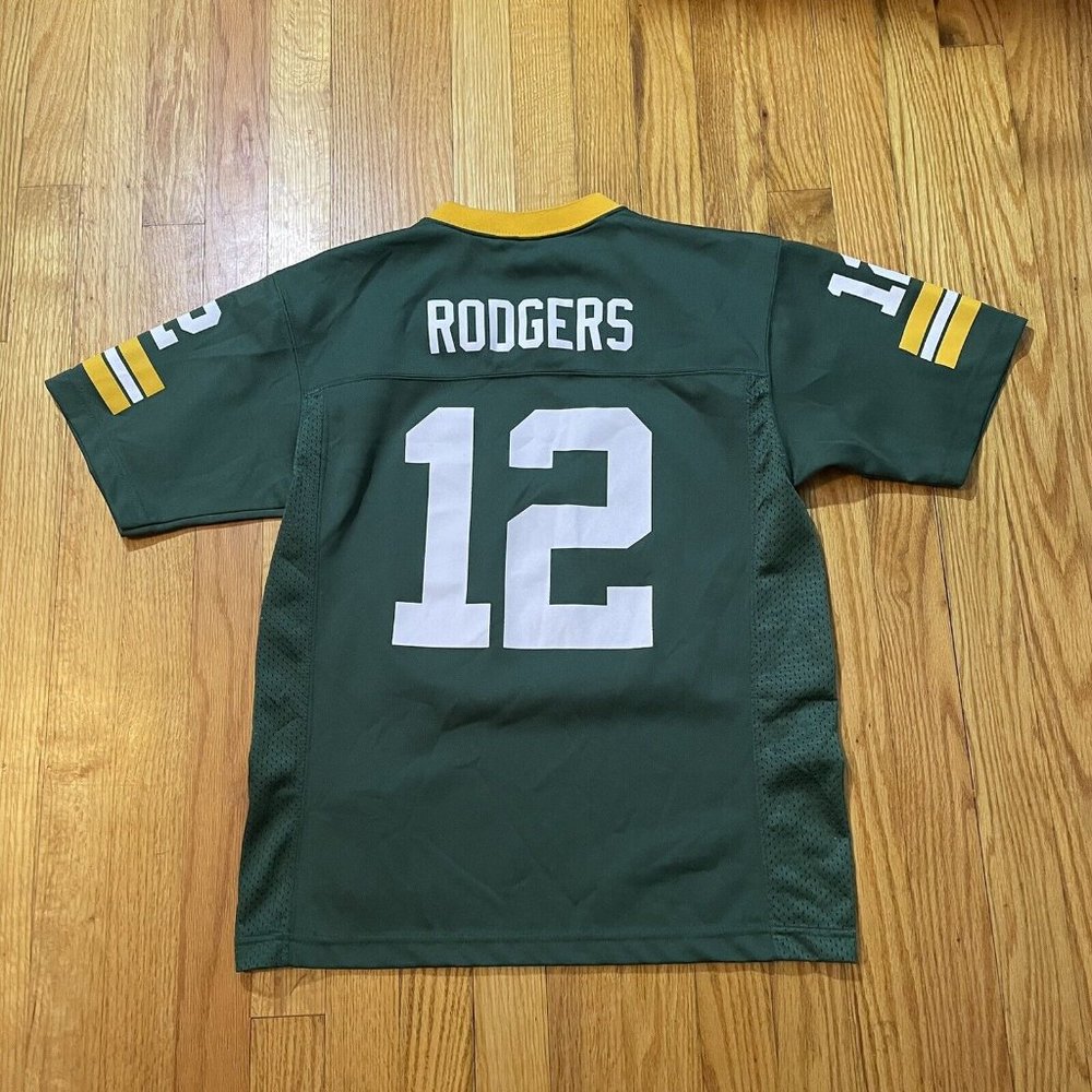 Nike Green and Yellow Kids Jersey